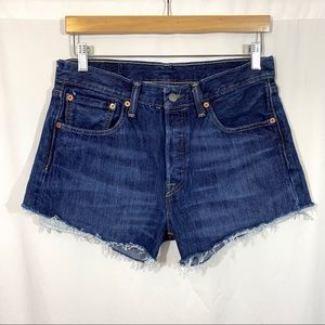 Levi’s 501 High Waisted Cutoff Denim Jean Shorts
